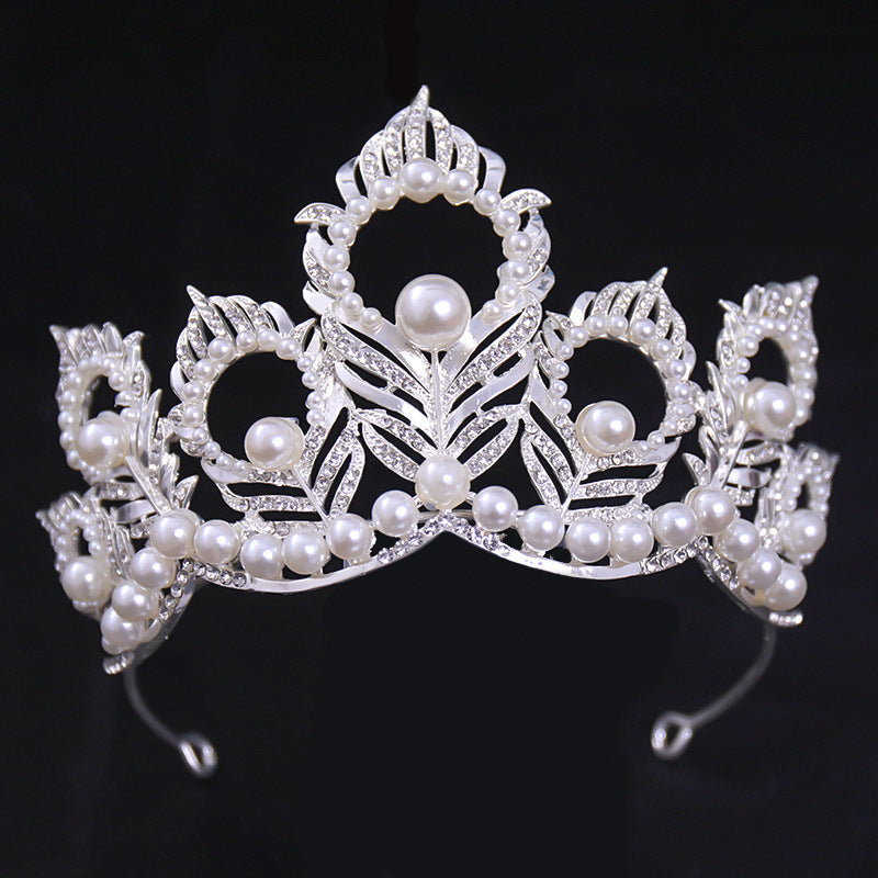 Bridal Wedding Dress White Wedding Dress Crown Baroque Hair Accessories Aliexpress Ladies Adult Crown Tiara Silver White