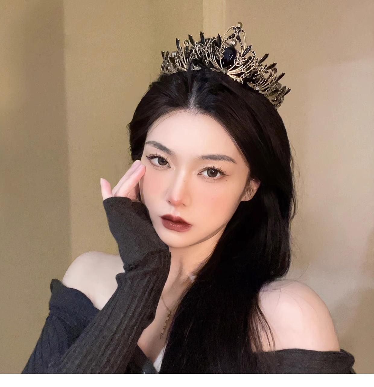 Fairy Crown Headwear Female Birthday Princess Eighteen Year Old Adult Crown Cyber Celebrity Bride Wedding Dress Halloween Crown