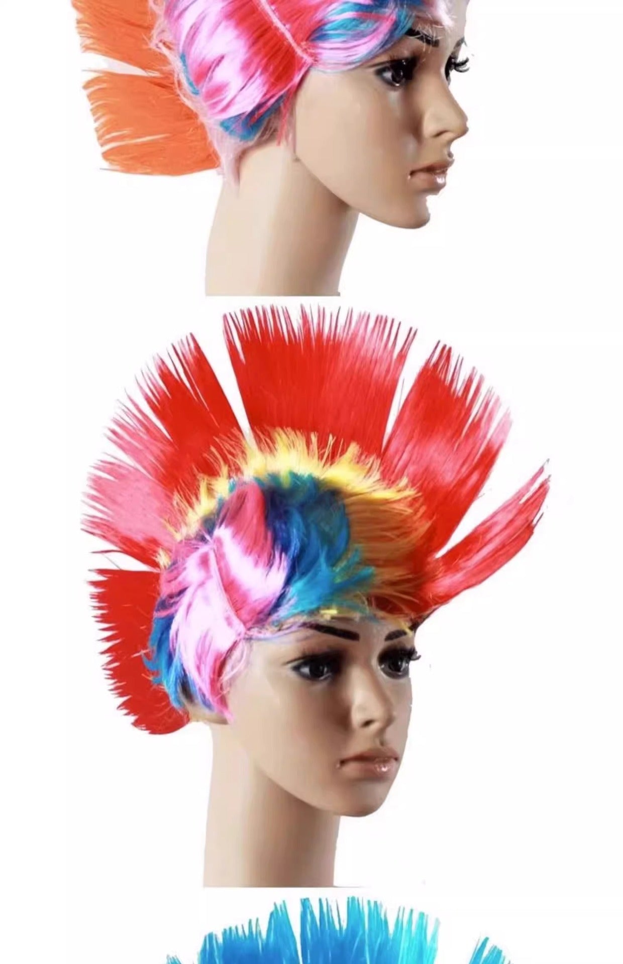 Masquerade Party Wigs Creative Entertainment Crowns Color Crowns Wigs Performance Non-mainstream Headgear Props
