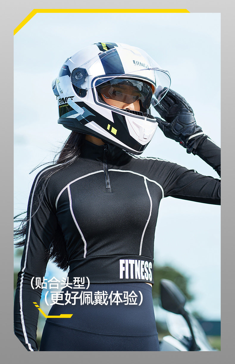 New National Standard 3C/Dot Certified Motorcycle Helmet Dual Lens with Bluetooth Headset Glasses Slot Full Face Motorcycle Helmet