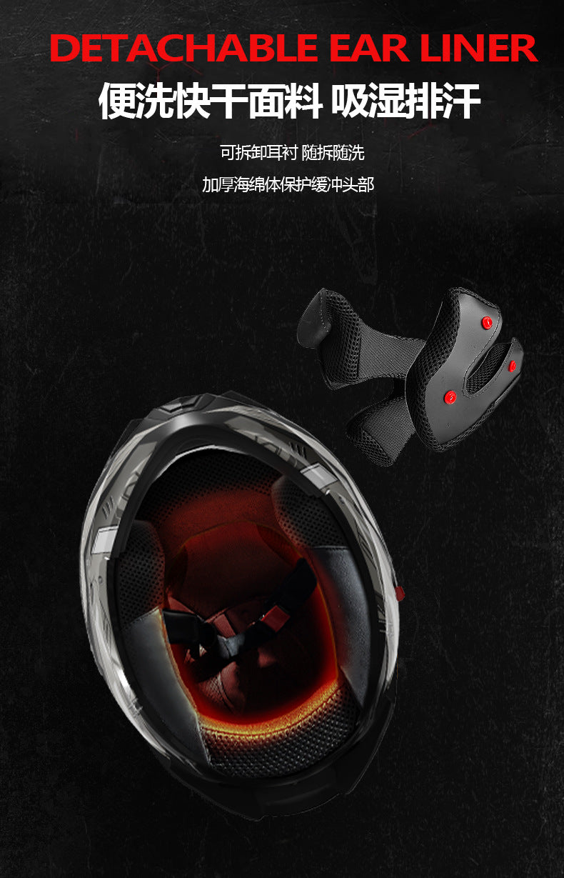 Foreign Trade Motorcycle Helmet Men's Face Helmet Four Seasons Universal Electric Vehicle Women's Motorcycle Half Helmet Winter Warm Safety Helmet