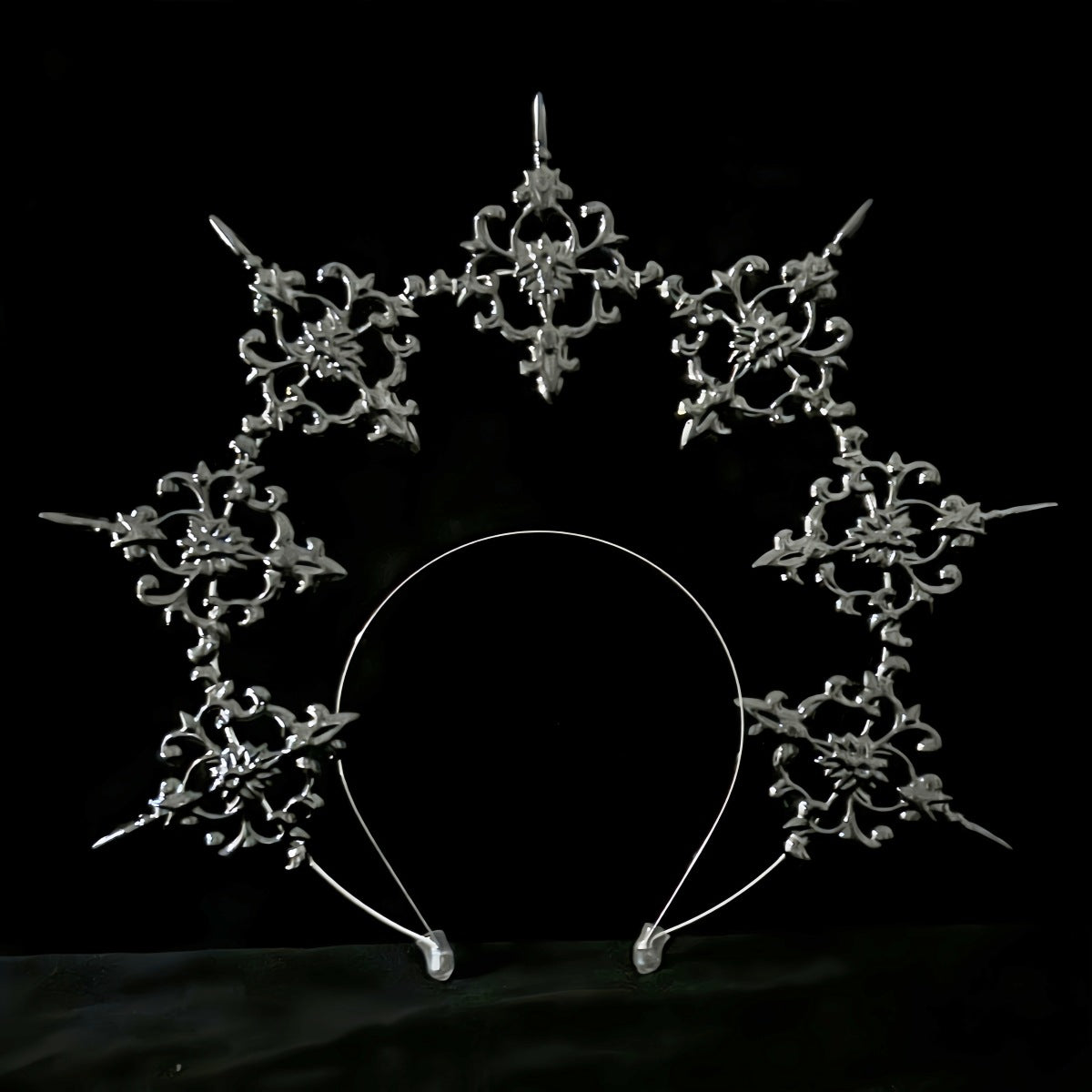 LOLITA Lolita Our Lady Halo Crown Dark Gothic Hair Accessories Dress Up Exaggerated Catwalk Performance Headwear