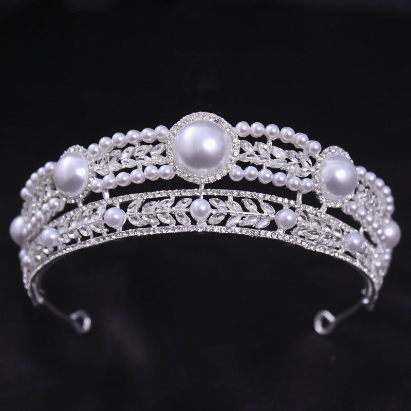 Bridal Wedding Dress White Wedding Dress Crown Baroque Hair Accessories Aliexpress Ladies Adult Crown Tiara Silver White