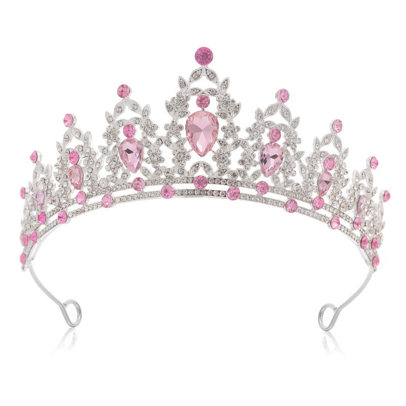 Children's Crown Headband Girls Princess Birthday Gift Crown Temperament Headband Hair Accessories Wedding Crystal Fashion Accessories