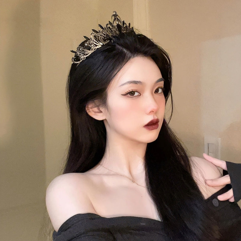 Fairy Crown Headwear Female Birthday Princess Eighteen Year Old Adult Crown Cyber Celebrity Bride Wedding Dress Halloween Crown