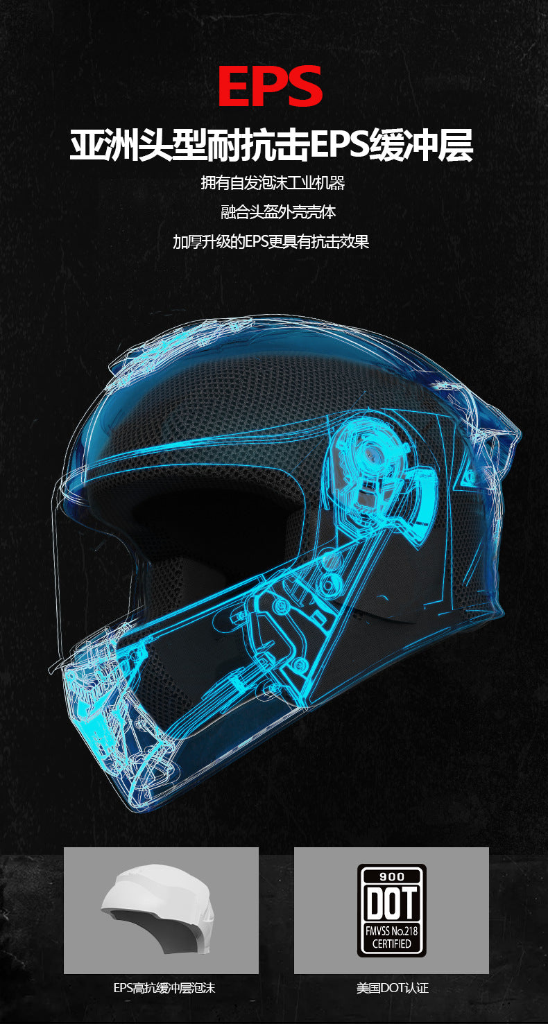 Foreign Trade Motorcycle Helmet Men's Face Helmet Four Seasons Universal Electric Vehicle Women's Motorcycle Half Helmet Winter Warm Safety Helmet