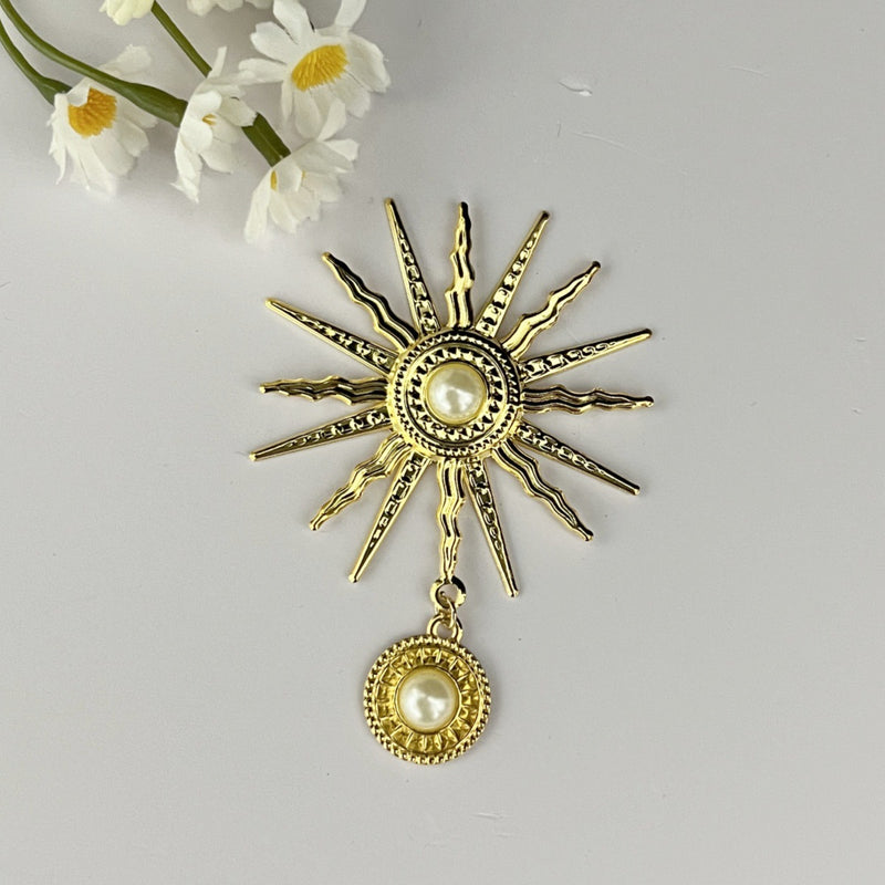 Pearl Sunflower DIY Jewelry Virgin Halo Baroque Lolita Dark Gothic Cos Headdress Style Accessories