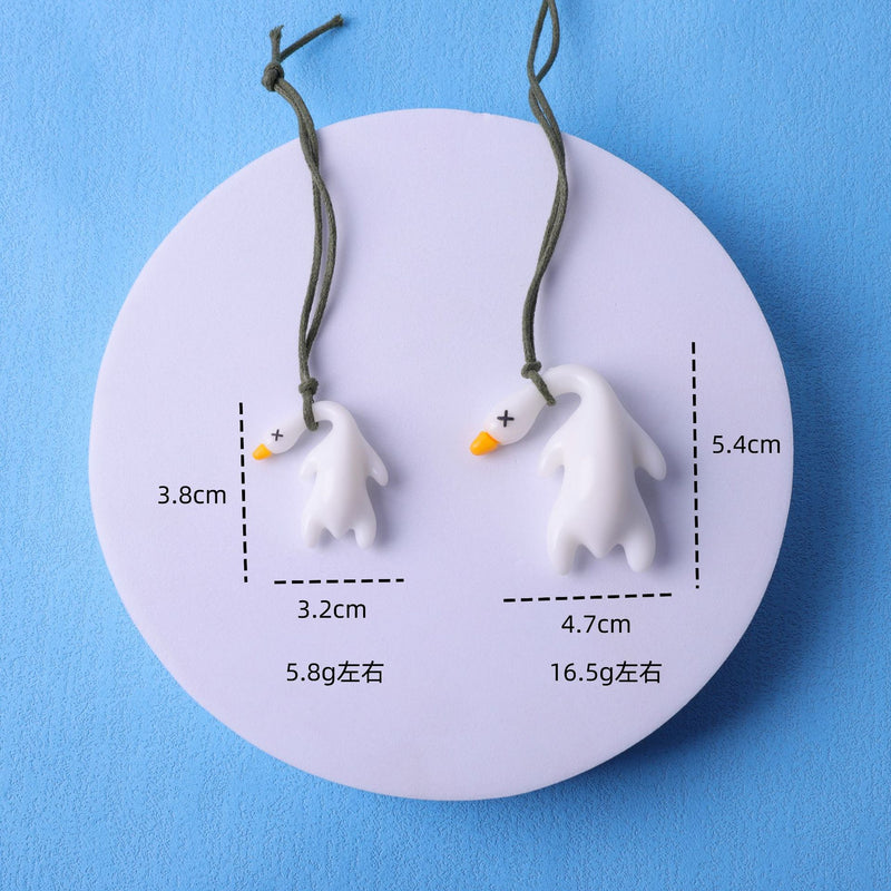 Shake the sound explosion key chain mobile phone pendant car pendant ultraviolet color roast duck temperature pendant wholesale