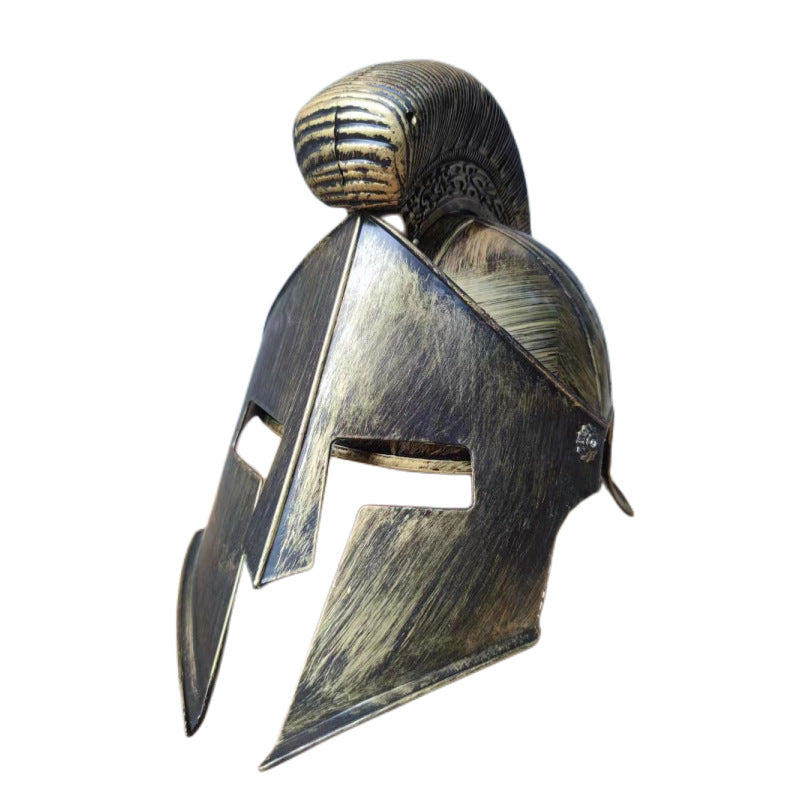 cos performance props headdress hat ancient Roman god of war Sparta Warrior helmet shield samurai Knight hat