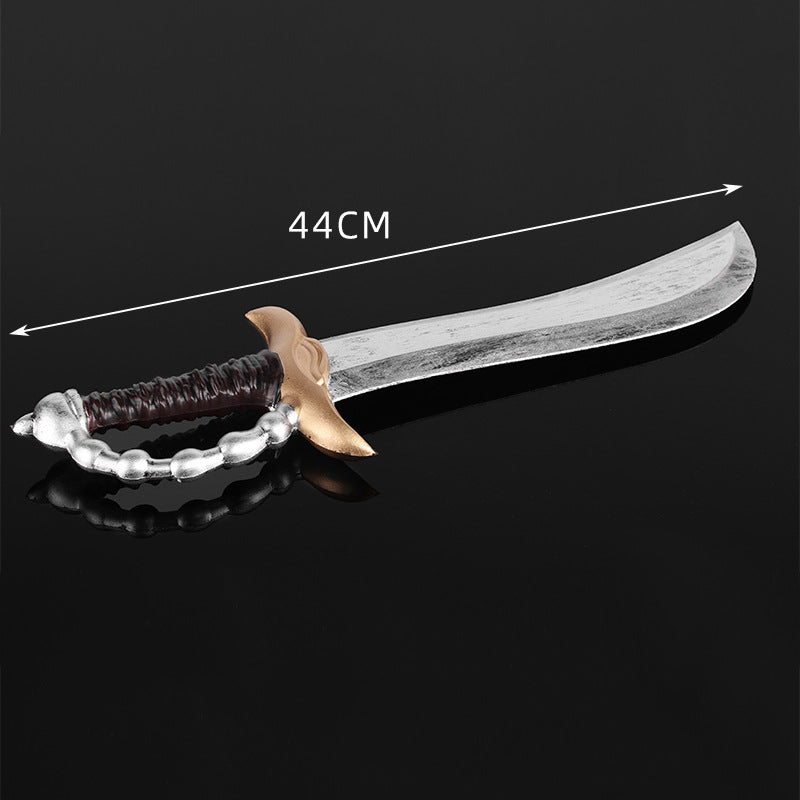 Zhushengda Halloween Mini Toy Sword Set Realistic Weapon Toy Knife Pu Soft Rubber Material Props