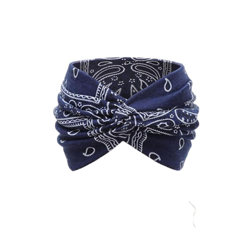 Bohemian Yoga Sports Headband Women's Elastic Non-Slip Wide Headband Exercise Running Sweat-Absorbent Women's European and American Headband