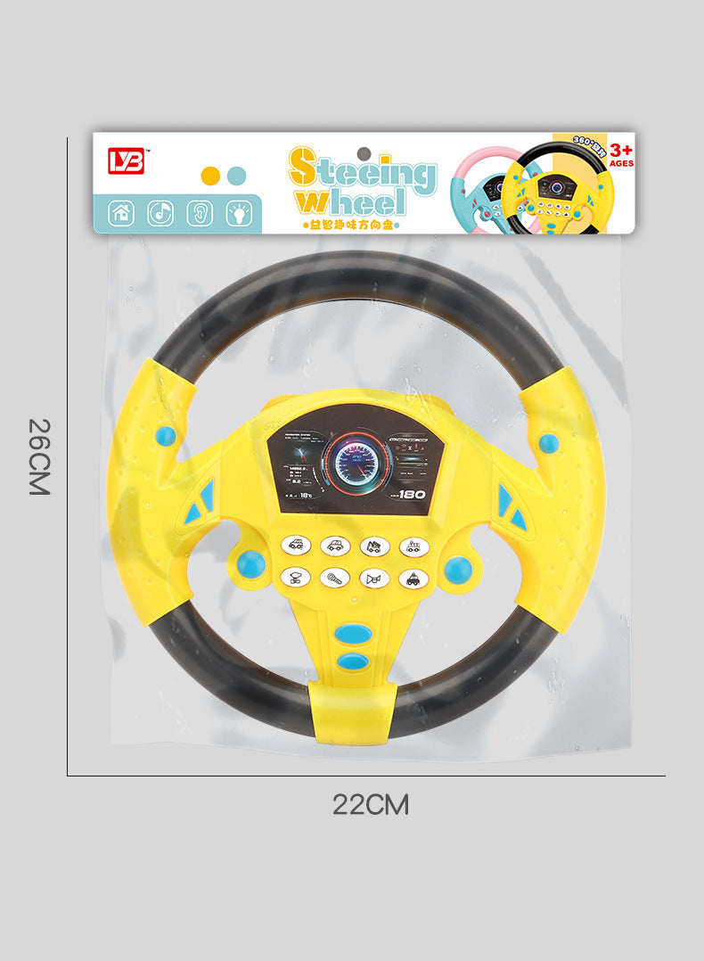 The co-pilot steering wheel simulator simulates the 360-degree rotation of the car and simulates the driving of the car.