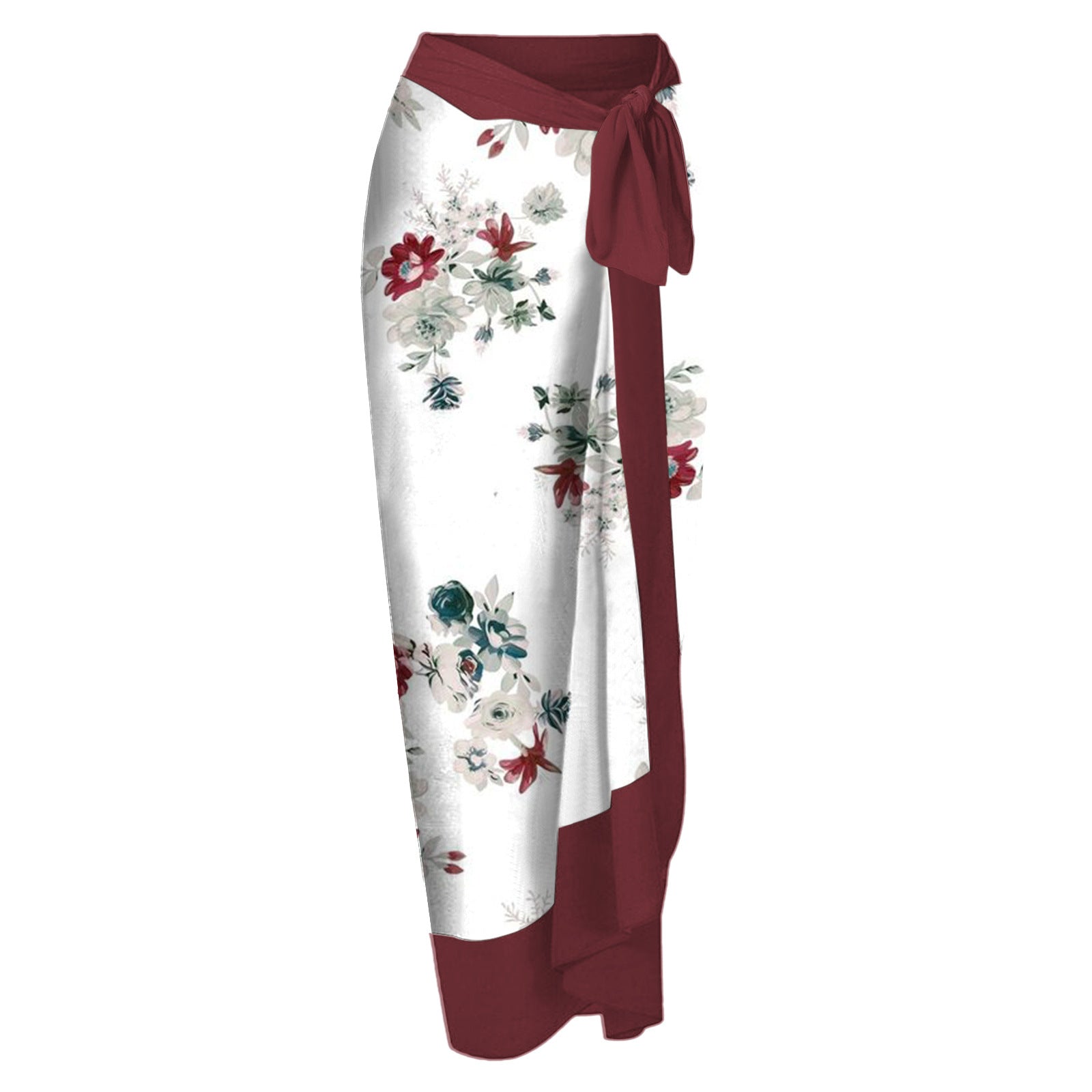2026 European and American Foreign Trade Ins-Style Cross-Border Aliexpress Printed Swimsuit One-Piece Chiffon Hip-Covering Skirt Two-Piece Swimsuit