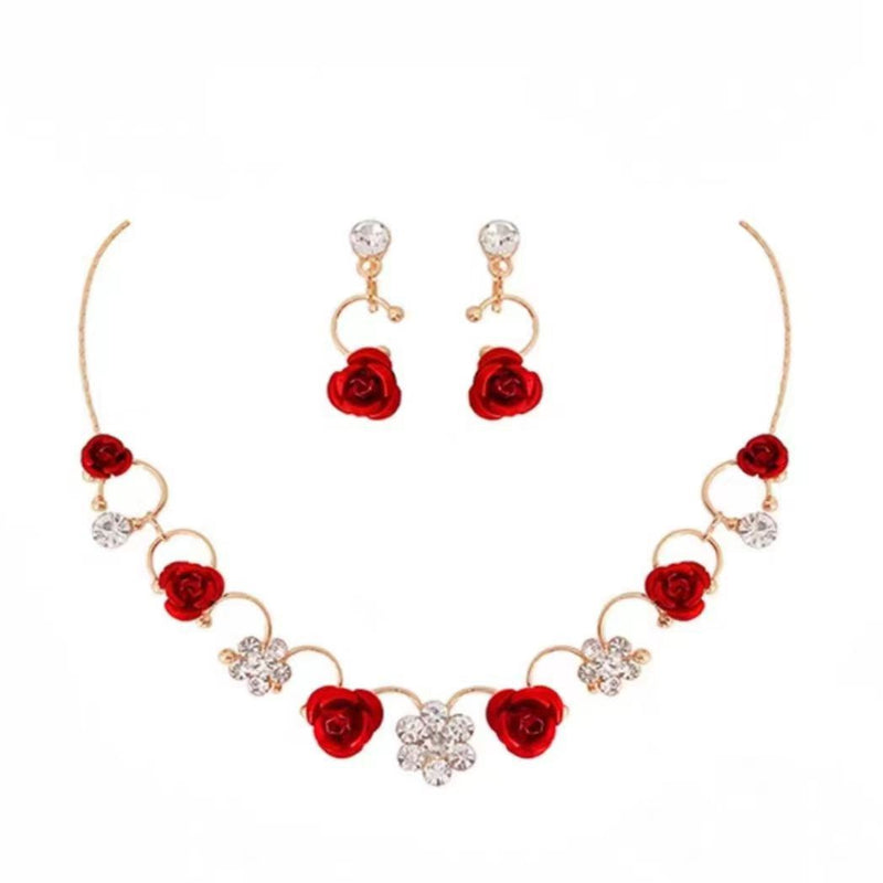 Bridal headdress suit hair accessories crown headband earrings wedding Korean wedding necklace jewelry wedding accessories wholesale