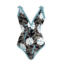 2026 European and American Foreign Trade Ins-Style Cross-Border Aliexpress Printed Swimsuit One-Piece Chiffon Hip-Covering Skirt Two-Piece Swimsuit