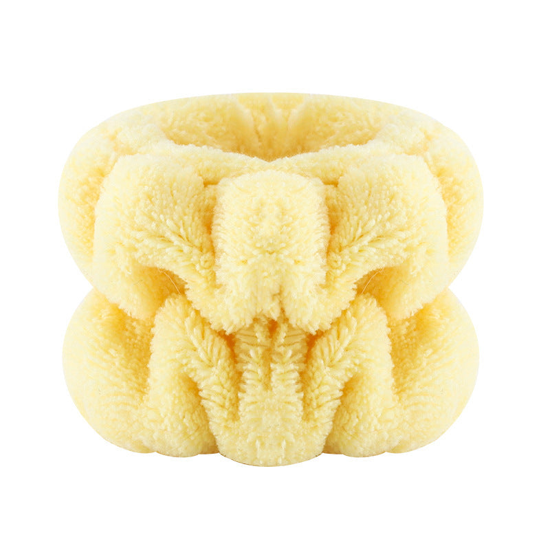Amazon Plush Headband Wristband Set Face Washing Absorbent Headband Cartoon Cute Waterproof Hairband Wholesale