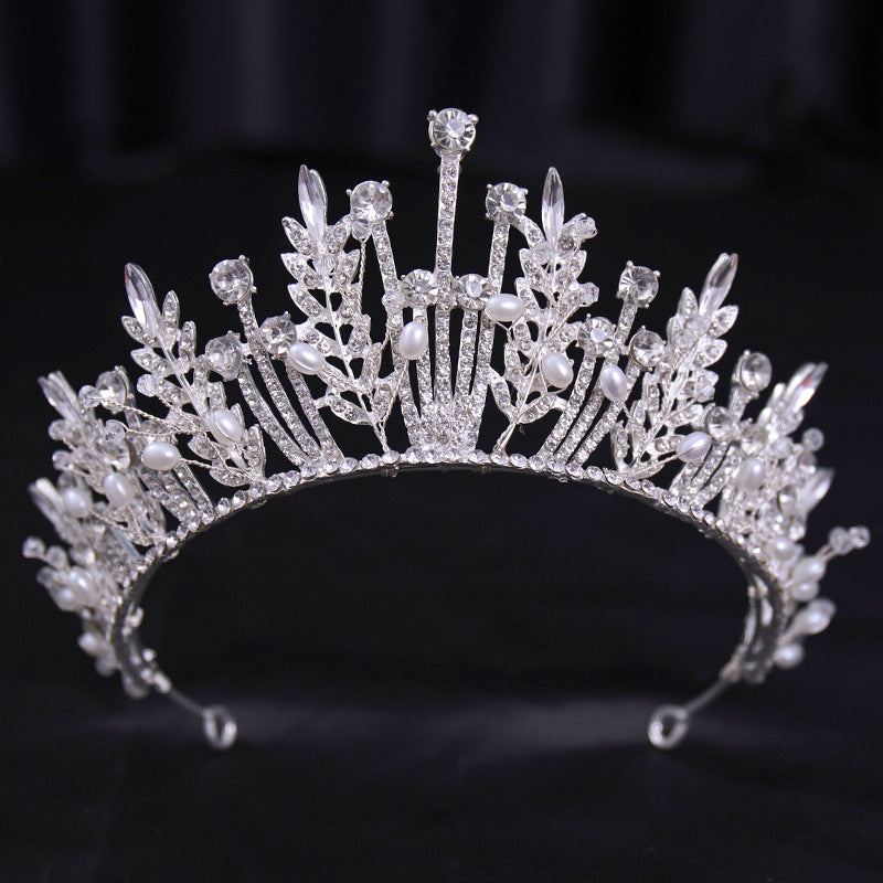 Bridal Wedding Dress White Wedding Dress Crown Baroque Hair Accessories Aliexpress Ladies Adult Crown Tiara Silver White