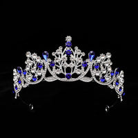Super Fairy New Princess Sweet Bridal Crown Red Tiara Crystal Toast Clothing Hair Accessories 18Th Birthday Gift
