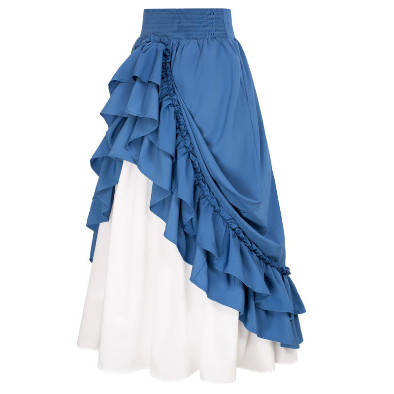 2023 new Halloween Renaissance retro skirt medieval retro stage costume performance clothing