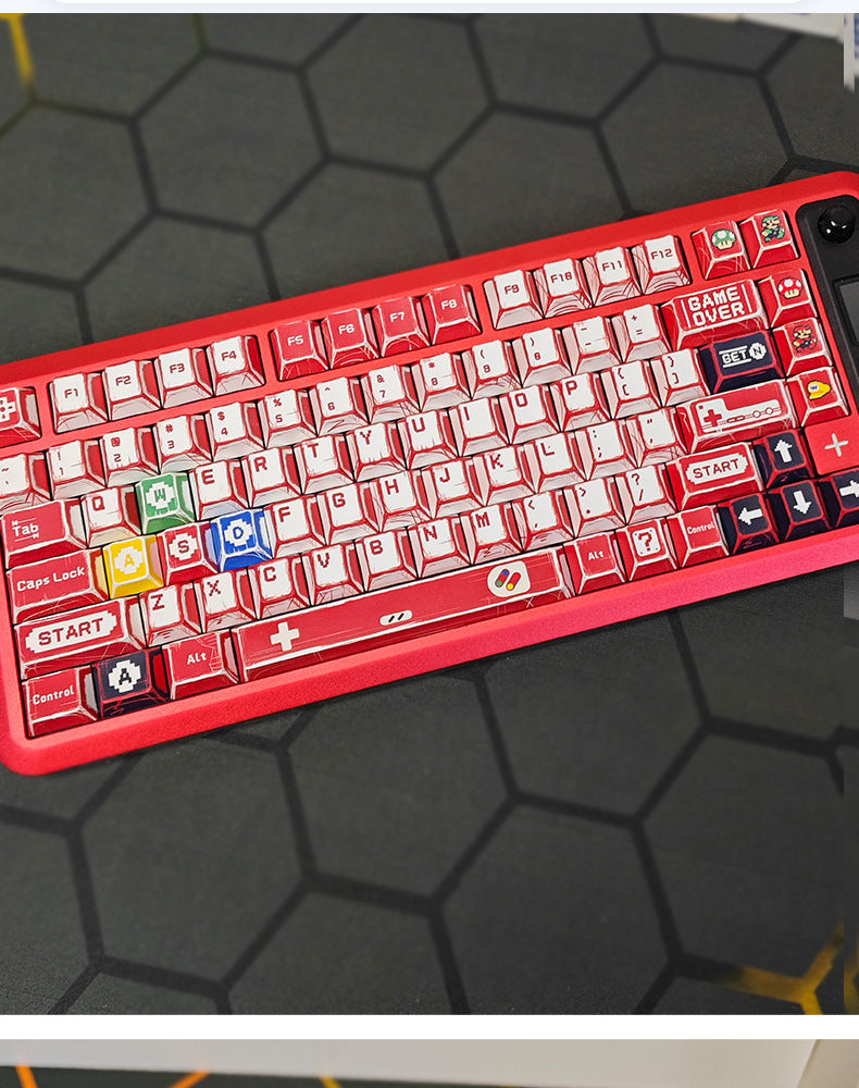 Gundam Comic Hundred Mixed Lamp Key Cap Original Height 136 Key Full Set Classic Simple Mechanical Keyboard Key Cap Key Meow