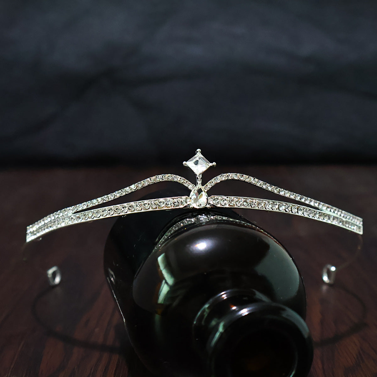 Crown Headwear Bride Fairy Hair Accessories Crown Women's Birthday Performance Headband Princess Wedding Dress Accessories Cross Border