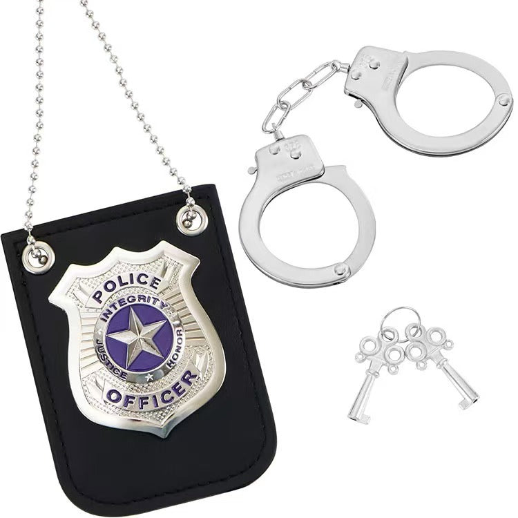 Amazon Kids Toy Police Micro Accessories Halloween Police Cosplay Accessories Badge Metal Police Badge