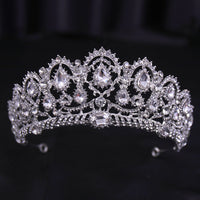 Bridal Wedding Dress White Wedding Dress Crown Baroque Hair Accessories Aliexpress Ladies Adult Crown Tiara Silver White