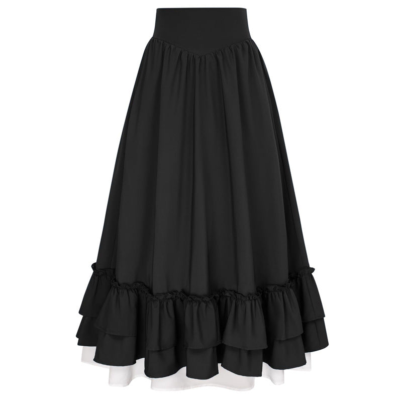 2023 new Halloween Renaissance retro skirt medieval retro stage costume performance clothing
