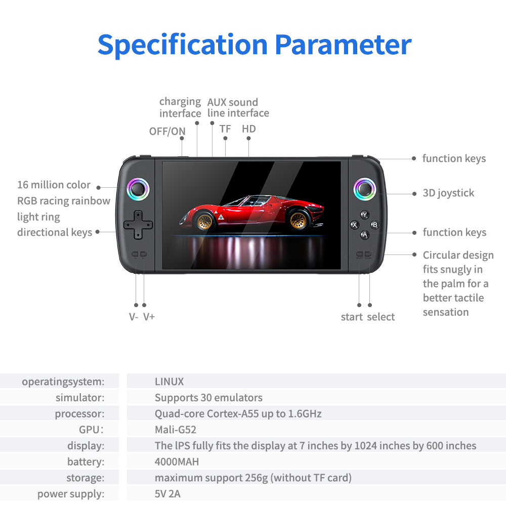 Cross-Border New M27 Large-Screen Handheld Game Console Portable Arcade High-Definition Nostalgic Retro Tv Home Handheld Console