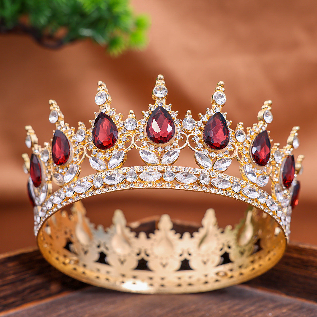 【Small Batch Customization】Cross-Border Halloween Crown Headpiece Wedding Crown Accessories Birthday Hair Crown Hair Accessories Updo