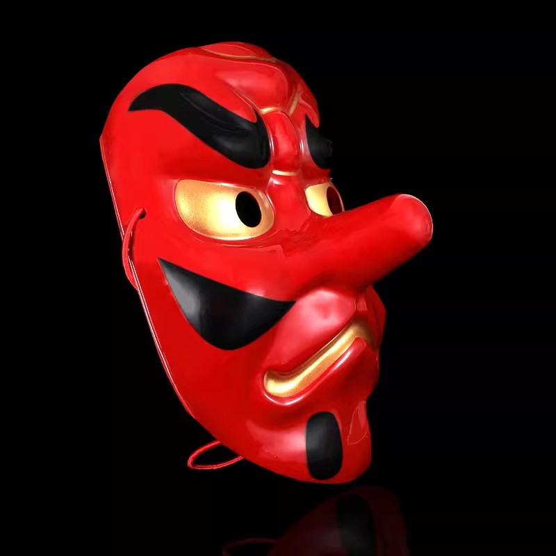 Halloween Horror Banno Panno Mask Men's Ball Foxy Fox Rin Butterfly Mask Rel Anime Tingo Helmet