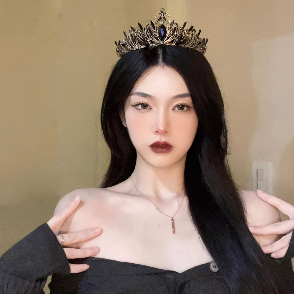 Fairy Crown Headwear Female Birthday Princess Eighteen Year Old Adult Crown Cyber Celebrity Bride Wedding Dress Halloween Crown