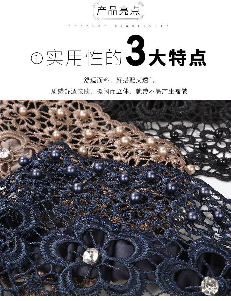 Cross-border Explosions Hollow Hair Band Nail Beads Shake Voice Internet Celebrity Wide-brim Pressing Hair Covering White Hair Headband Female Headwear Headband Hair Band