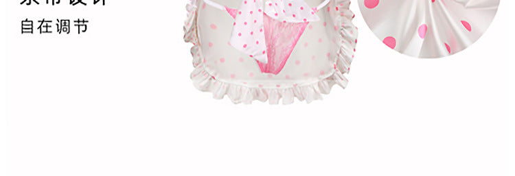 Sexy Lingerie 2024 New Sexy No Polo Dot Kitchen Apron Maid Dress Sexy Uniform cosplay Women
