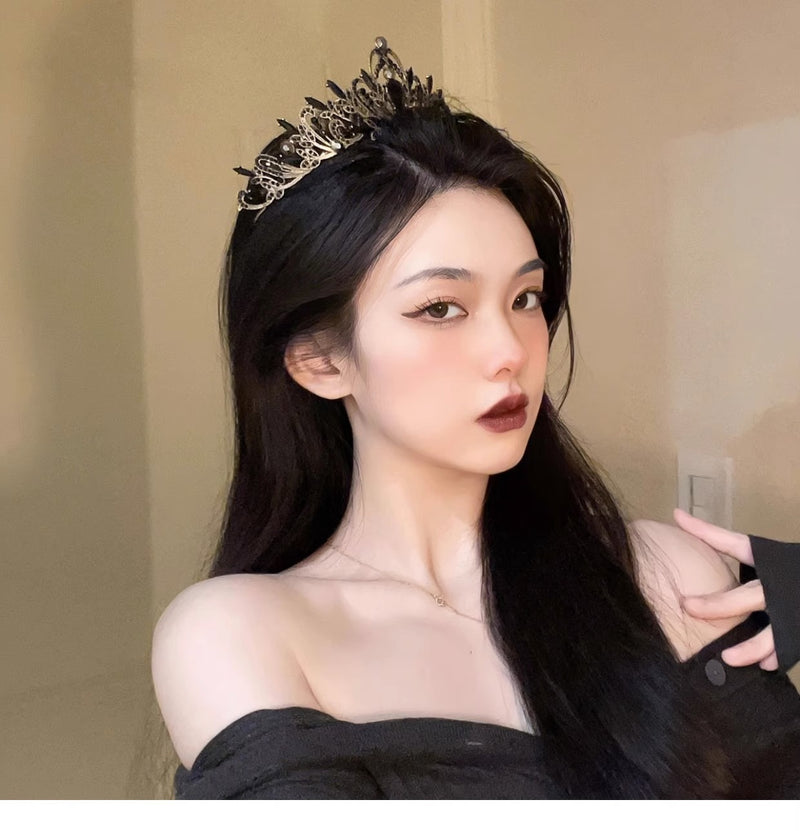 Fairy Crown Headwear Female Birthday Princess Eighteen Year Old Adult Crown Cyber Celebrity Bride Wedding Dress Halloween Crown