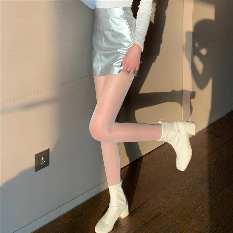 Black 0d Silk Stockings Women's Spring and Autumn Summer Ultra-thin Anti-hook Sericized Leg Artifact High Transparent Mint Mambo Pantyhose