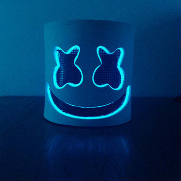 Step into the e-commerce Halloween black V word vendetta luminous mask handmade in stock wholesale ghost step dance cold light mask