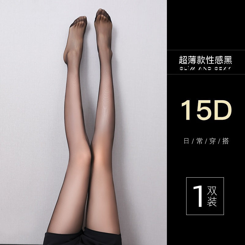 Black 0d Silk Stockings Women's Spring and Autumn Summer Ultra-thin Anti-hook Sericized Leg Artifact High Transparent Mint Mambo Pantyhose