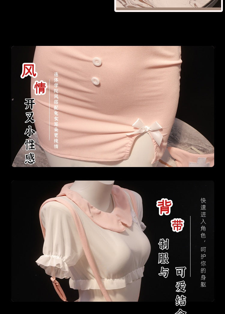 Cosplay High-End Lingerie Nurse Uniform Short Skirt Flirting Plus-Size Nightclub Female Host Outfit Pure Desire Style Set