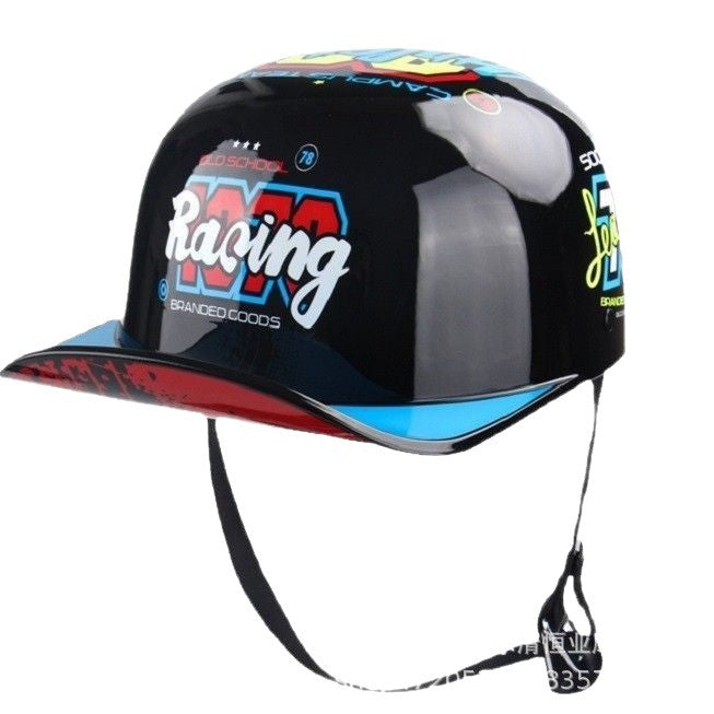 Source Factory Electric Vehicle Helmet Men's Motorcycle Helmet Summer Women's Electric Scooter Safety Helmet Riding Baseball Cap