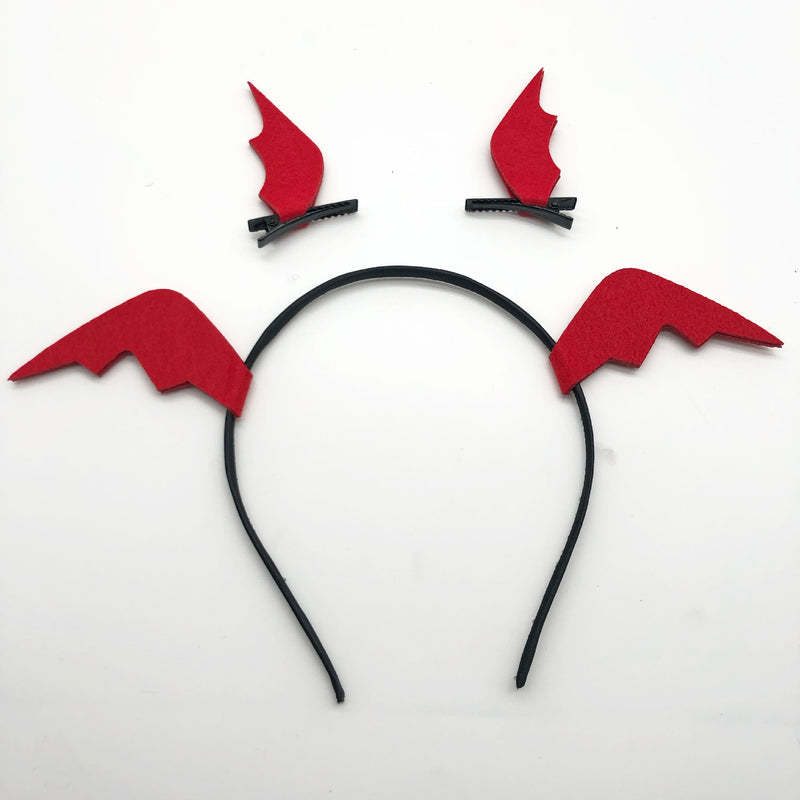 Halloween hairband bat wing headdress Net Red Live Photo funny headband decoration props hairpin wholesale