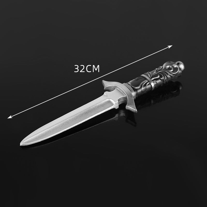 Zhushengda Halloween Mini Toy Sword Set Realistic Weapon Toy Knife Pu Soft Rubber Material Props