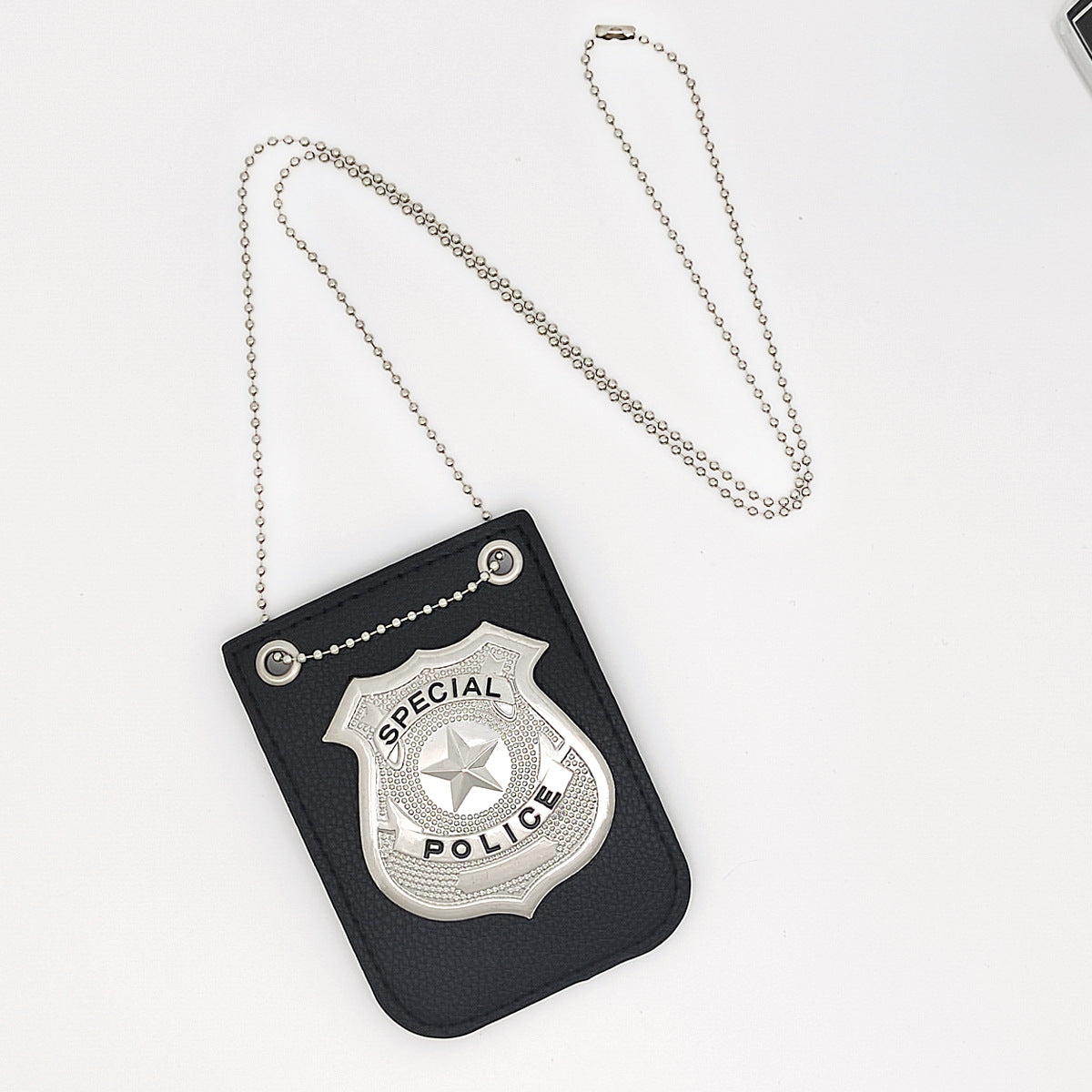Amazon Kids Toy Police Micro Accessories Halloween Police Cosplay Accessories Badge Metal Police Badge
