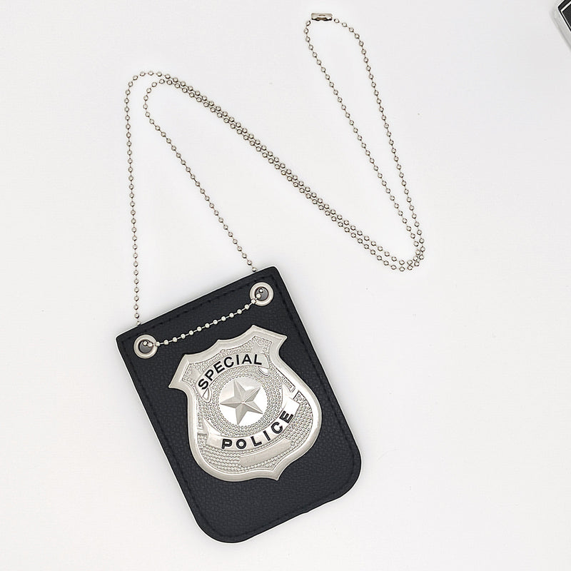 Amazon Kids Toy Police Micro Accessories Halloween Police Cosplay Accessories Badge Metal Police Badge