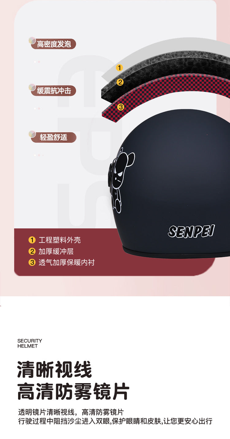 Big Sale Manufacturer Direct Supply Electric Battery Bike Helmet for Men and Women for Home Use in All Seasons Autumn and Winter Warm and Windproof Safety Helmet