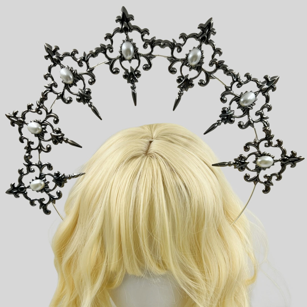 LOLITA Lolita Our Lady Halo Crown Dark Gothic Hair Accessories Dress Up Exaggerated Catwalk Performance Headwear