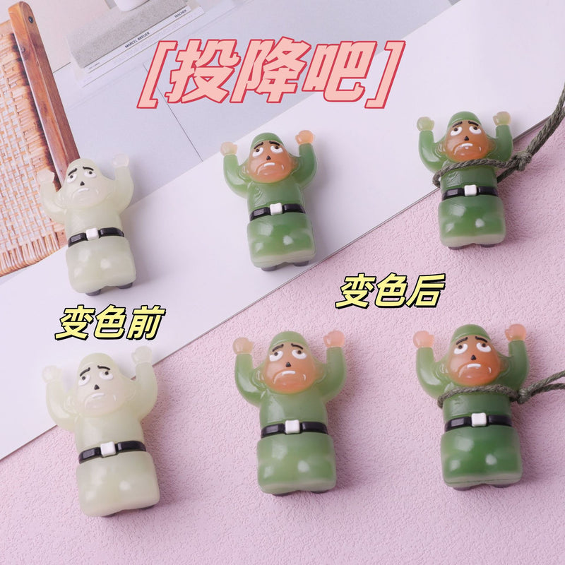 Shake the sound explosion key chain mobile phone pendant car pendant ultraviolet color roast duck temperature pendant wholesale