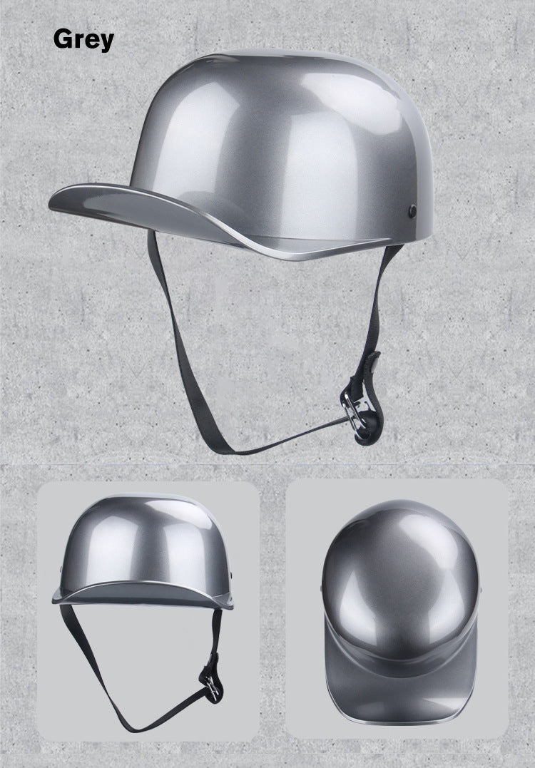 Source Factory Electric Vehicle Helmet Men's Motorcycle Helmet Summer Women's Electric Scooter Safety Helmet Riding Baseball Cap