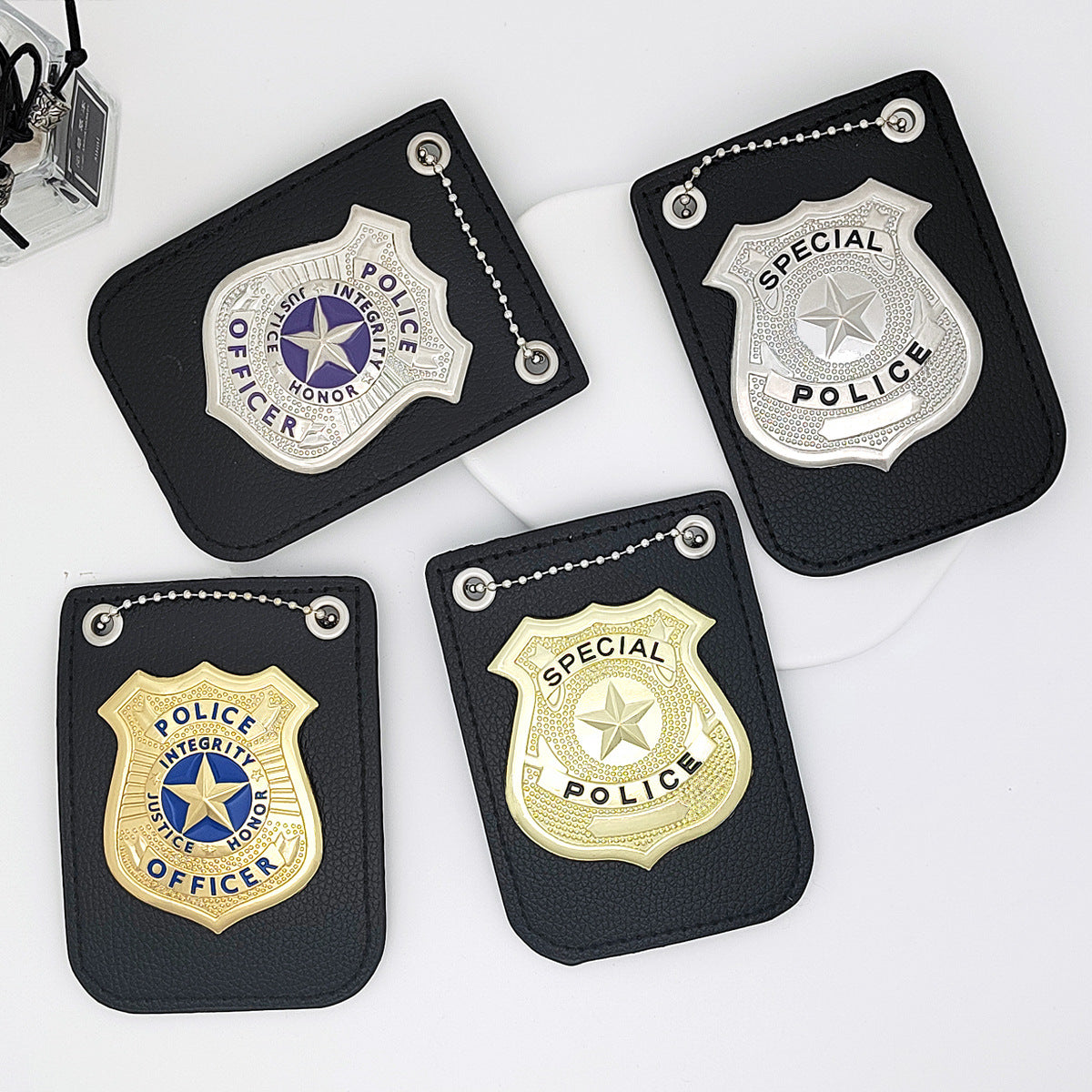Amazon Kids Toy Police Micro Accessories Halloween Police Cosplay Accessories Badge Metal Police Badge