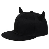 New parent hat baseball hat cartoon baseball cap flat along hip hop hat light plate horn hat